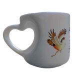 Persische Keramik Kaffeetasse mit herzförmigem Griff