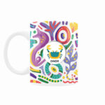 Persische Keramik-Kaffeetasse mit Sternzeichen-Motiv Tir