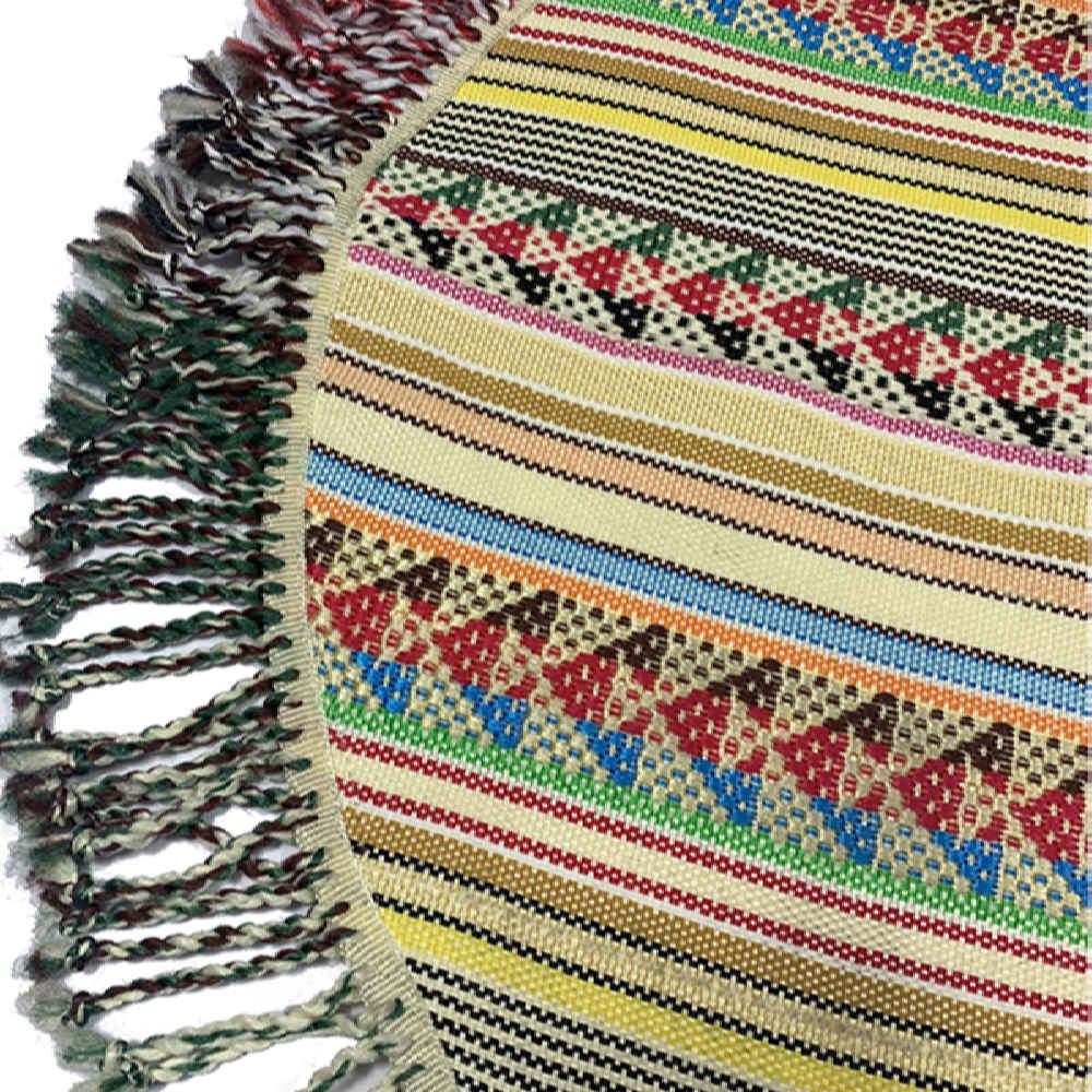 Authentischer persischer Jajim flachgewebter gestreifter Teppich Arya