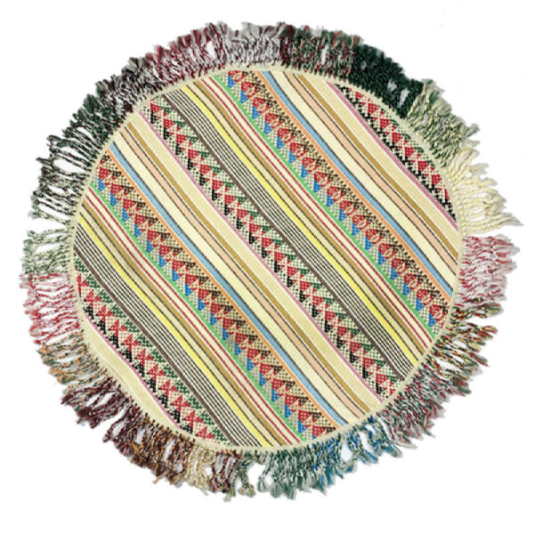 Authentischer persischer Jajim flachgewebter gestreifter Teppich Arya