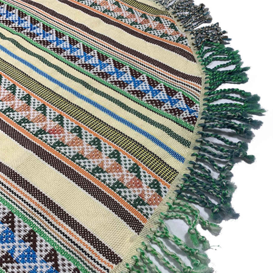 Authentischer persischer Jajim flachgewebter gestreifter Teppich Razeghi