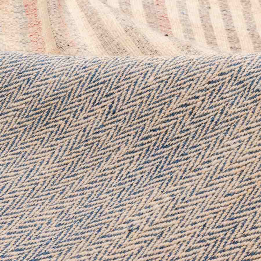 Authentischer persischer Jajim flachgewebter gestreifter Teppich Tava