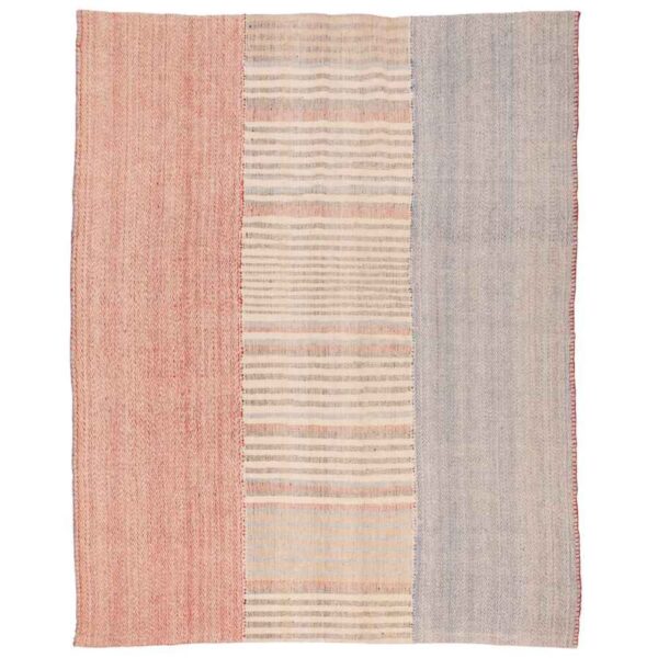 Authentischer persischer Jajim flachgewebter gestreifter Teppich Tava