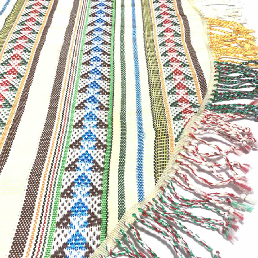 Authentischer persischer Jajim flachgewebter gestreifter Teppich Zanbagh