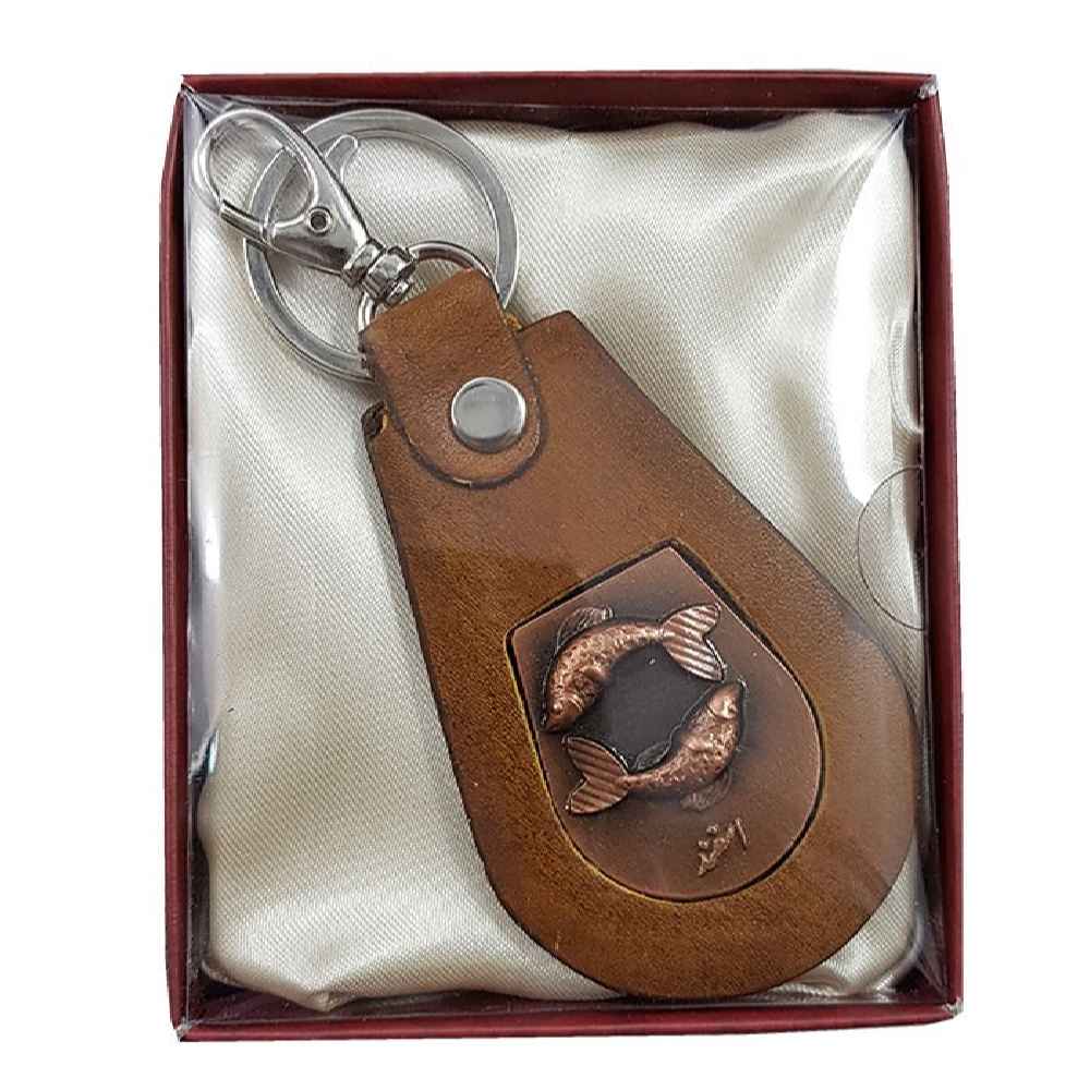 Persischer Leder-Schlüsselanhänger Modell Esfand