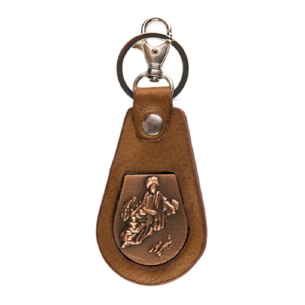 Persischer Leder-Schlüsselanhänger Modell Shahrivar
