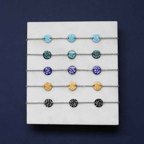 Persische Minakari Fußkette Modell Rokh