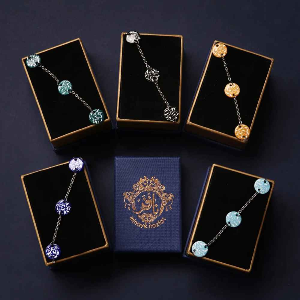 Persische Minakari Fußkette Modell Rokh