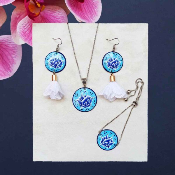 Persisches Minakari Schmuckset Modell Gol Shah Abbasi