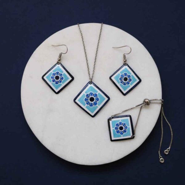 Persisches Minakari Schmuckset Modell Hafez