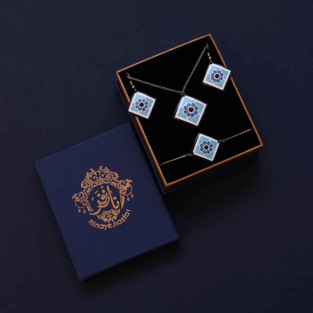 Persisches Minakari Schmuckset Modell Hafez