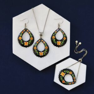 Persisches Minakari Schmuckset Modell Mahfar