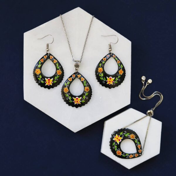 Persisches Minakari Schmuckset Modell Mahfar