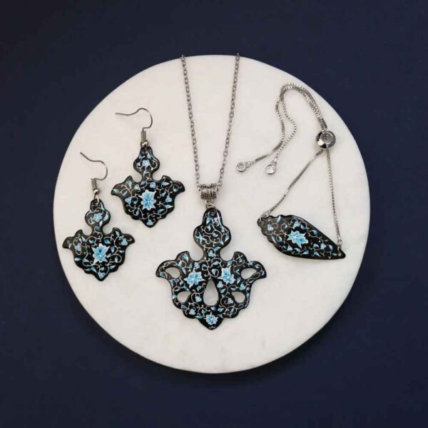 Persisches Minakari Schmuckset Modell Mahtab