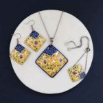 Persisches Minakari Schmuckset Modell Roshanak