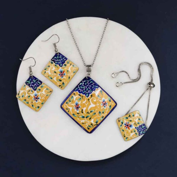 Persisches Minakari Schmuckset Modell Roshanak