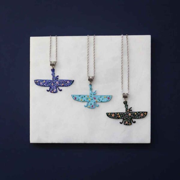 Persische Halskette Minimalistisch - Zoroastrisches Symbol Farvahar