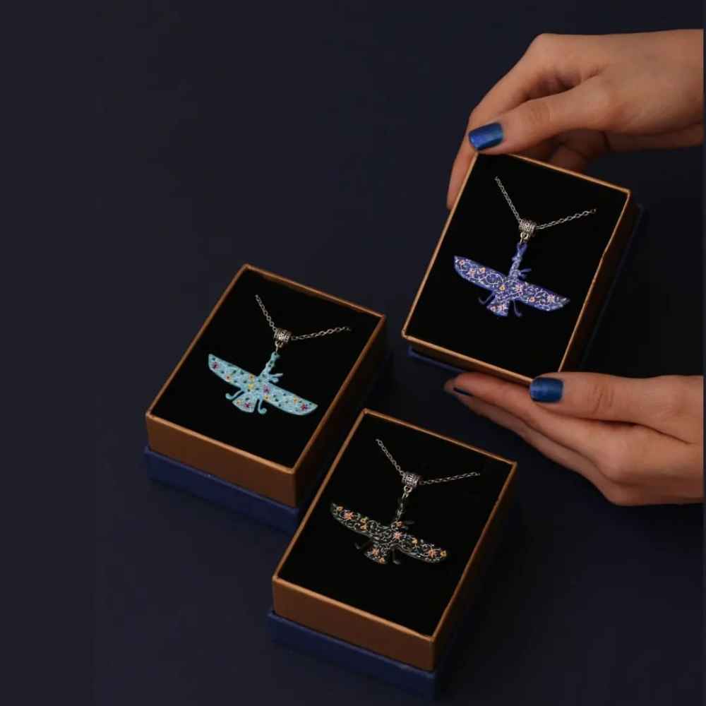 Persische Halskette Minimalistisch – Zoroastrisches Symbol Farvahar