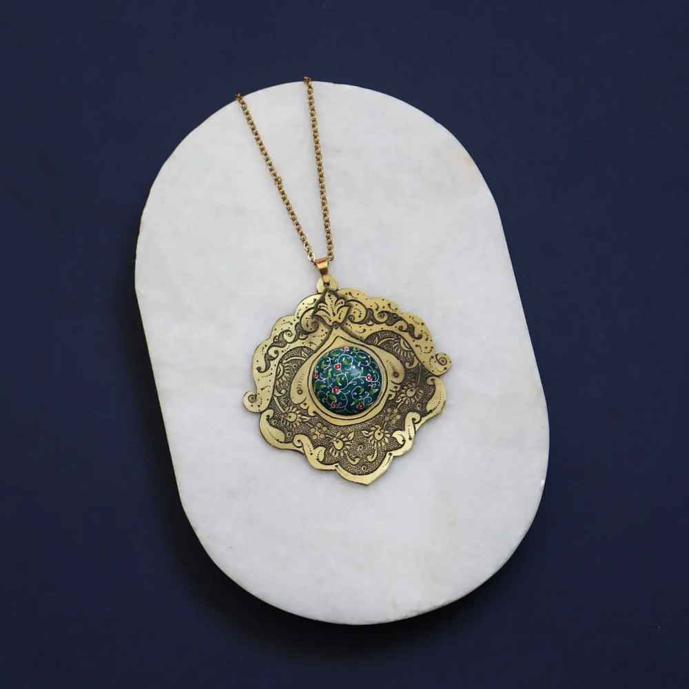 Persische Minakari-Halskette Künstlerisch Lona