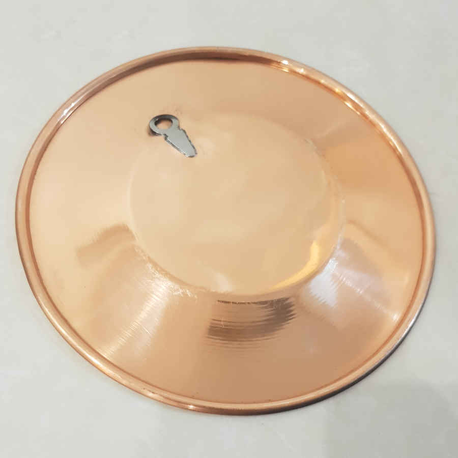 Dekorativer Kupferteller handgemalt mit persischer Minakari Emaille Rahil