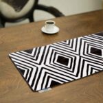 Persische Eleganz Samt Tischläufer Modell Modern