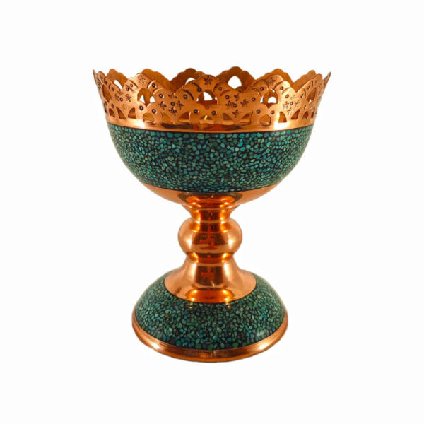 Dekoschale Persisch Handgefertigte Türkis-Einlage Lina