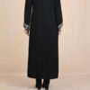 Elegante Abaya für Muslimische Frauen mit Schwarzem Weichem Stoff