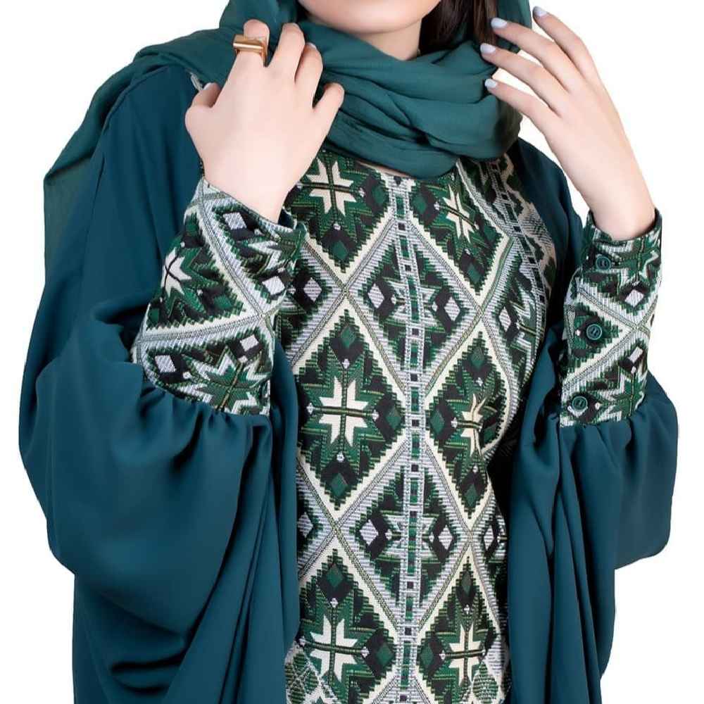 Elegante Schmetterlings-Abaya für Frauen – Inspirierte mit Front-Open-Style