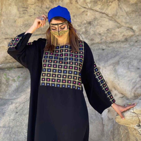 Traditionelle Abaya für Frauen mit Stickerei und Weichem Stoff