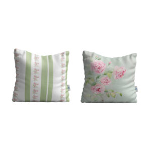 Samt Kissenbezug – Süße Blumen Design (Set von 2)