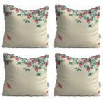 Samt Kissen Set - Baharan Design (Set von 4)