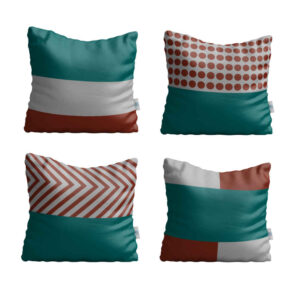 Samt Kissen Set – Modernes Design (Set von 4)