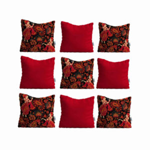 Persisches Samt Kissen Set – Toranj Design (Set von 9)