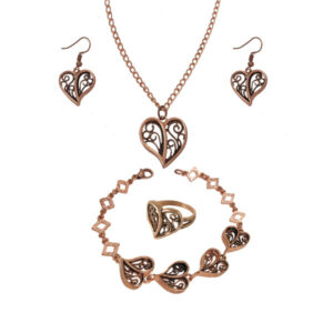 Set aus Kupferarmband & Ring Modell Bahar
