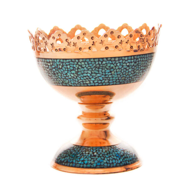 Dekoschale Persisch Handgefertigte Türkis-Einlage Sahand