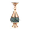 Handgefertigte dekorative persische eingelegte Türkis-Kupfervase Sarv