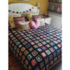 Baumwoll-Crochet-Bettüberwurf – Bunte Afghanische Stil Decke – Atosa