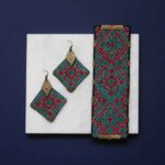 Persisches gesticktes Ohrring- & Armband-Set Modell Arezoo