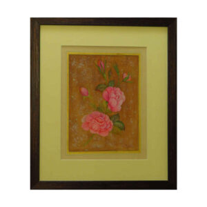 Original Blumenmalerei – Aquarell auf Karton, Rosen von Samira Kazemzadeh