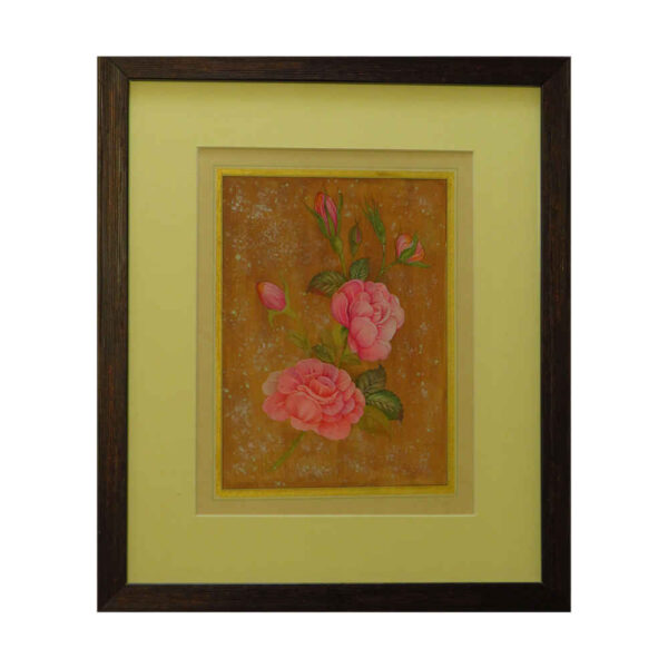 Original Blumenmalerei - Aquarell auf Karton, Rosen von Samira Kazemzadeh