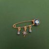 Evil Eye Safety Pin Brooch – Stylishes Schutz-Accessoire