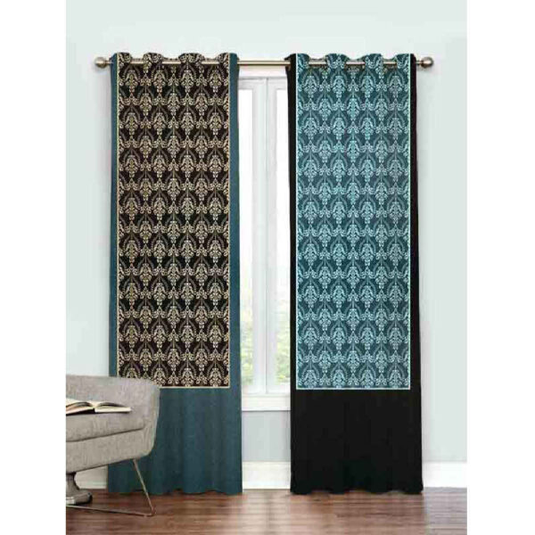 Gedruckter Samt Ösenvorhang – Vishka