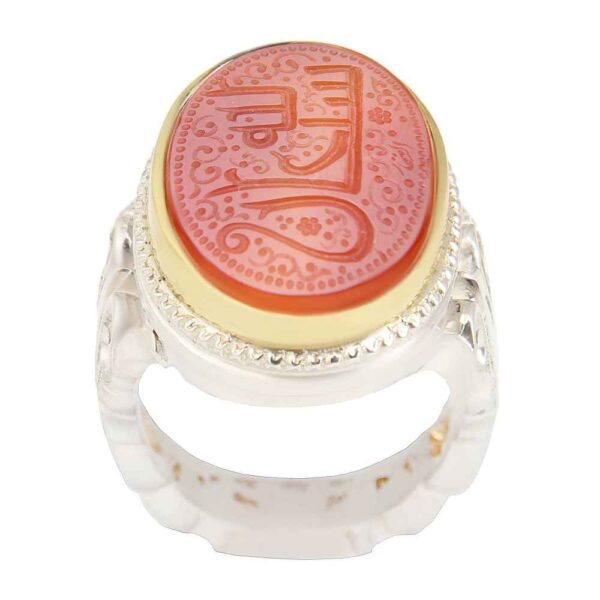 Islamischer jemenitischer Aqeeq-Silberring für Männer Sobhan Ollah