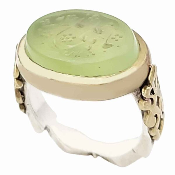 Islamischer jemenitischer Aqeeq-Silberring für Männer Ya Ali