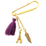Moderne Safety Pin Brooch im Pariser Stil – Chic und Modebewusst