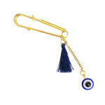 Evil Eye Safety Pin Brooch for Kids – Elefanten-Design für Glück