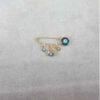 Evil Eye Safety Pin Brooch – Stylishes Schutz-Accessoire