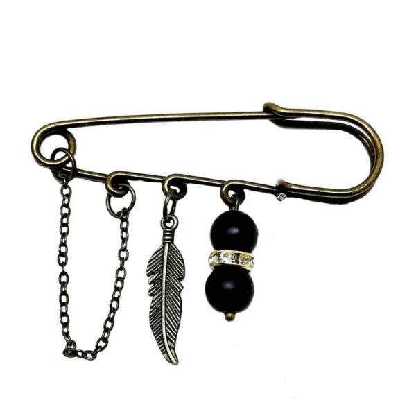 Safety Pin Brooch – Natur-inspiriertes Accessoire
