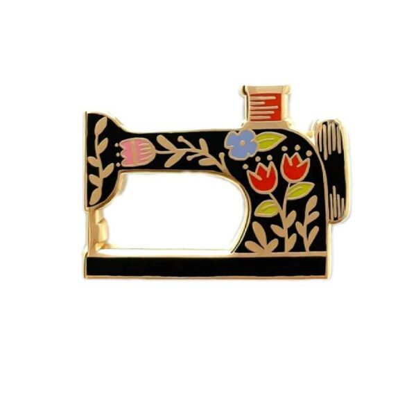 Art Deco Broschen-Anstecker Modell Nähmaschine