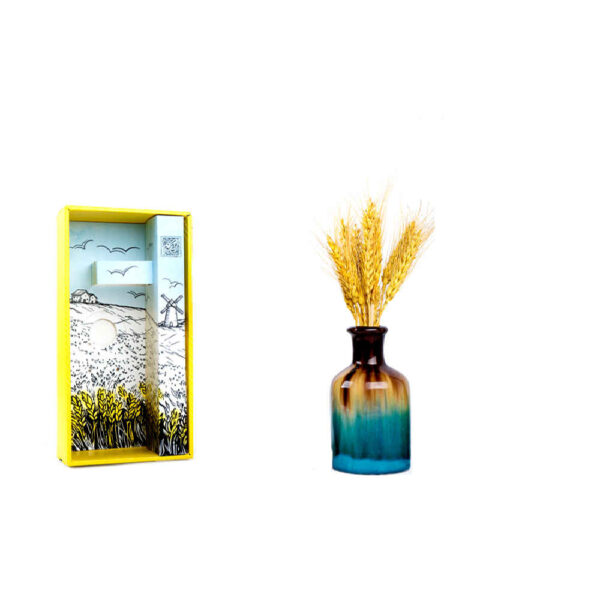 Schatzhaftes persisches handwerkliches Töpferkrug & Weizen-Geschenkset